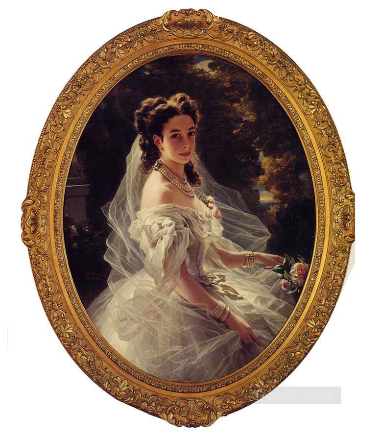 ポーリン・サンダー メッテルニヒ王女の王室肖像画 フランツ・クサーヴァー・ヴィンターハルター油絵